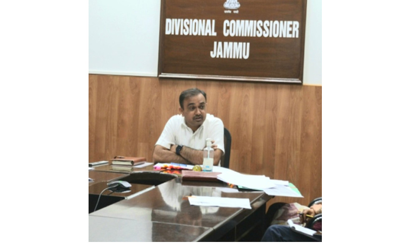 Div Com Jammu chaired high level meeting